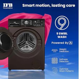 IFB 10Kg 5 Star with Deep Clean Oxyjet Technology, AI Powered, Wi-Fi, Fully Automatic Front Load Washing Machine (EXECUTIVE PLUS MXC 1014 SSL, Steam Refresh Program with Eco Inverter, Mocha, 2024) image 5