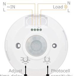 Quick Sense(Qs-08): 360 Degree PIR Motion Sensor with Light Sensor, Energy Saving Motion Detector Switch with 18 Months Warranty (Ceiling Mounted) image 1