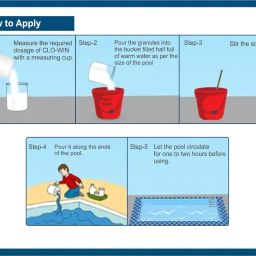 CLOWIN - Granular Form Antifoulant for Swimming Pools, TCCA 90, Chlorine Based algicide (1 kg) image 5