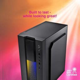 Pratyush Desktop Computer Tower PC | Core i5-3470 CPU, 8 GB RAM, 256 GB M.2 SSD + 500 GB Hard Disk | with WiFi, HDMI and VGA, HD Graphics, RGB Lights, Pre-Installed Softwares image 3