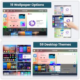 Roinvou 8 Cores 6+128G Android Radio Upgrade for Ford F-150 F150 2009-2012, 9'' HD Touchscreen with Wireless CarPlay Android Auto GPS Navigation WiFi Backup Camera Mirror Link Bluetooth Mic FM RDS image 3