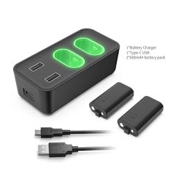 Rechargeable Battery Pack with USB Charging Dock for Xbox One/Xbox One Slim/Xbox One Elite Controller, Xbox Series S X Controller image 1