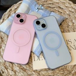 amazon basics Luxury Paper Thin Case Cover for iPhone 15 | Matte Finish | Compatible with magsafe | (Blue, iPhone 15) image 4