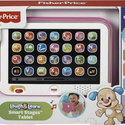 Fisher-Price Laugh & Learn Smart Stages Tablet - Pink, Electronic Learning Toy with music image 5
