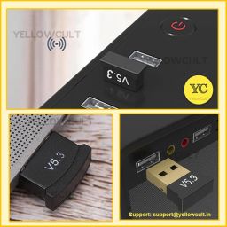 USB Bluetooth Adapter, 5.3 Bluetooth Adapter for PC, Bluetooth Dongle Receiver & Transmitter for Laptop CPU Keyboard Mouse Headphone Speakers Printer, Plug & Play for Windows 11/10/8.1 image 3