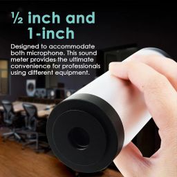 Sound Level Calibrator,Decibel Meter Calibration with Noise Measurement Reader,Output Sound Level 94dB & 114dB output levels for 1 inch and 1/2 inch Microphones image 3
