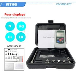 Digital Force Gauge Push and Pull Tester of 4 Measurement Units 30kgf 300N 65Lbf 1080Oz LCD Measuring Instruments image 1