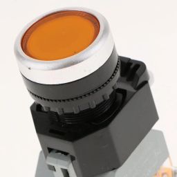 MYADDICTION LA38-11D Push Button Switch LED Momentary Mini Push Button 1NO1NC Yellow image 2