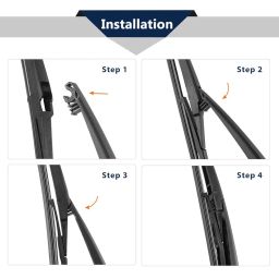 AutoClean Rear Wiper Arm With Blade For Fortuner New 2016 To 2021 Model (Windshield Washer Tablet Free) image 1