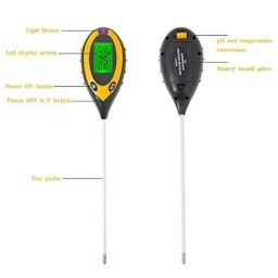 Genex Soil pH Meter, Soil Moisture Meter, 4-in-1 Soil Temperature/Light/pH/Moisture Measuring Tool image 1