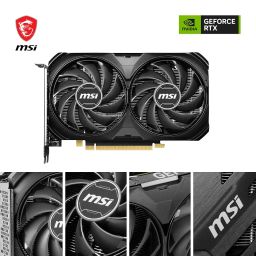 MSI Geforce RTX 4060 Ti Ventus 2X Black 8G Oc Gaming Graphics Card - 8Gb Gddr6, Pci Express Gen 4, 128-Bit, 3X Dp V 1.4A, Hdmi 2.1A (Supports 4K & 8K HDR) - Pci_E_X16 image 1