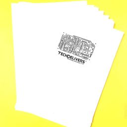 TECHDELIVERS® 10Pcs Toner Transfer Papers for PCB with 200grams Ferric Chloride for Etching Kit image 2