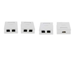 The Style Sutra 4x Cat6 Double Ports Surface Mount Outlet Box Face Plate Backbox Combo|Computers/Tablets & Networking | Computer Cables & Connectors | Networking Cables & Adapters image 1