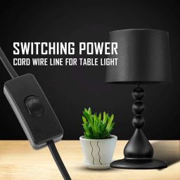 2-Pin Plug-in Light Fitting Long Wire Cable/Cord for Table Lamps & Home Decor 2 Meter Long Power Cable for Multipurpose Uses image 4
