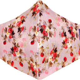 bildos Cotton Cloth 3 Layer Super Breathable Without Valve Women's Face Mask Reusable & Washable Designer (Multicolour) - Pack of 6 image 5