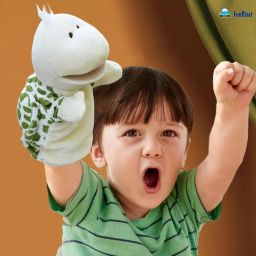 FunBlast Plush Animals Hand Puppet – Movable Mouth, Storytelling Toy for Kids, Soft Puppet, Fun Play Learning Toys (Turtle) image 5