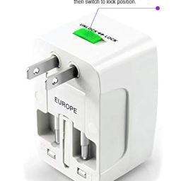 gadget hero's All In One Universal Power Adapter. Worldwide Travel Adaptor. Surge Protector., White image 5