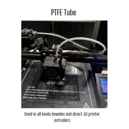 Scribbl3d Plastic PTFE Tube White high Temperature Filament Tube with Socket for 3D Printer (1 Meter) image 3