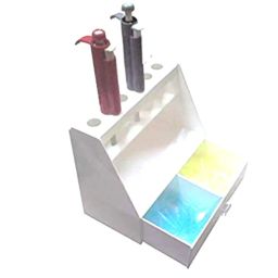 Micropipette Stand with Tips Drawer, Use For Chemical, pathology, reasearch Laboratory, Capacity: 6 Pipette || Micropipette Stand || Micropipette Stand With Drawer || (6 HOLE STAND) image 2