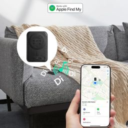 ESR Men Faux Leather For Magsafe Wallet With Find My Functionality, 5 Cards Holder, Strong Magnetic Card Case For Iphone, Wallet Tracker, For Iphone 16/15/14/13/12 Series, Not For 13/12 Mini, Black image 1