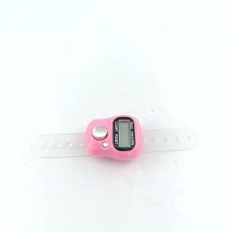 advancedestore Set of 1pc Tasbeeh Counting Color Pink Electronic Finger Counter (Multi Colour) image 2