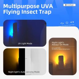 Mosquito Bats Racket Killer Five Nights Mosquito Killer Racket Rechargeable Electric Fly Swatter 5 Garden Rubber 1200mAh Autokill 2-in-1 Mosquito Racket Hardwares (Z Blue, 1) image 2