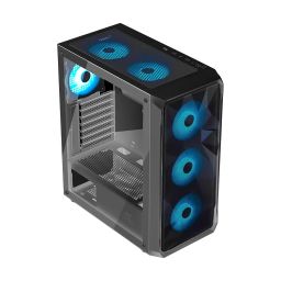 METHEI® Gaming Desktop Computer, (Core i5-12400F 4.40GHz, /16 GB DDR4 RAM, /512 GB NVMe SSD, /4 GB GT 1030 Graphics Card, /RGB Cabinet, /Win 11,MS Office 21 Trial) image 2