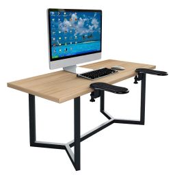 FreshDcart Adjustable Computer Arm Rest Ergonomic Attachable Computer Table Arm Support Stand Desk Rests Chair Extender for Home Office(Black Pack Of 1) image 5