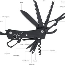 amazon basics 15-in-1 Multi-Tool Pocket Knife with Nylon Sheath image 3