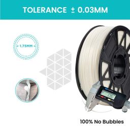 Tesseract Premium ABS 1.75mm 3D Printing Filament | Dimensional Accuracy +/- 0.03mm | Compatible with Most FDM Printers | 1 KG 3D Printer Filament - ABS Natural (Quantity 1) image 1