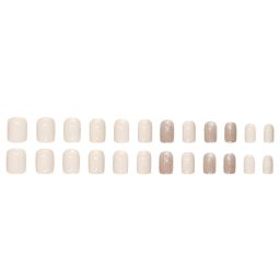 Premium Designer 24pcs Stick-on Nails set, with Easy Glue Tab application, Nails are Reusable & Unbreakable (W1301) image 3