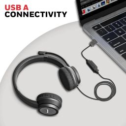 Honeywell New Trueno U30 Wired On-Ear Headphones with Rotating Mic for HD Calling, Dual 40mm Drivers, Adjustable Headband for PC/Laptop/Computers, in-Built Noise canceling, Stereo Sound, Deep Bass image 3