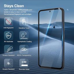 OpenTech® Military-Grade Tempered Glass Screen Protector Compatible For Samsung Galaxy M35 5G (6.6 Inches) With Edge To Edge Coverage And Easy Installation Kit image 2