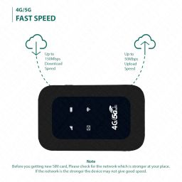 4G/5G LTE Wireless WiFi Dongle with All Sim Network Support|Single_Band| Plug & Play Data Card with Up to 150Mbps Speed WiFi Hotspot|2100Mah Rechargeable Battery Mobile Hotspot image 2