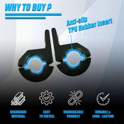 MOTO GENIUS 30MM Universal Fog Light Clamp for All Bikes | Durable Handlebar Mounting Solution ( Pack of 2) image 2