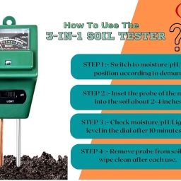 Alfa Mart New 3 in 1 Soil testing meter Soil Ph meter Soil Moisture Sensor Solar Light Meter for Agriculture & Solar Light Meter, Moisture Meter for Garden Farm Lawn Plants, Acidity Moisture Sunlight Intensity Tester image 5