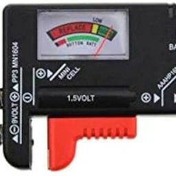 Battery Tester Universal Battery Checker for AA AAA C D 9V 1.5V Button Cell Batteries (Model: BT-168), battery powered, Black image 3