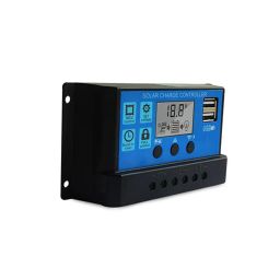 EXCLUZO 80A Solar Charge Controller, Upgraded Solar Panel USB Port Solar Panel Battery ligent Regulator, Multi-Function Adjustable LCD Display Street Light Controller image 3