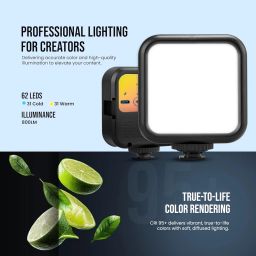 HIFFIN LT-003 Selfie Light with 3000-9000K Adjustable Color Temperature | 7W LED, 3 Light Modes (White/Warm/Natural), USB-C Charging, Portable Size for Phones, Vlogging & Video Making image 5