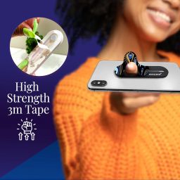 Regor Tabletop Finger Grip & Mobile Holder Mobile Stand Phone Holder for Hand & Mobile Back Holder Grip Great for Selfie & Works as iPhone Stand & Android Phone Stand - Evil Eye image 5
