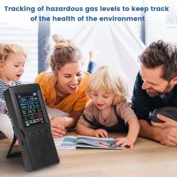 Air Quality Monitor 9 in 1 Accurate Tester for Formaldehyde, Temperature & Humidity CO2 Meter, Sensor, Tester, PM2.5/PM10 Monitor, Test Indoor HCHO TVOC Volatile Organic Compound Gas image 5