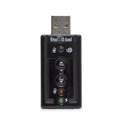 Virtual 7 Surround Sound USB External Adapter for Windows Mac Linux Audio Dongle CMedia Chip SD-CM-UAUD71 image 2