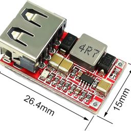 DC-DC 6V-24V to 5V 3A USB Step Down Power Converter Module with High Efficiency 97.5 Percent Voltage Regulator Buck Converter with USB Output and Reverse Polarity Protection image 2
