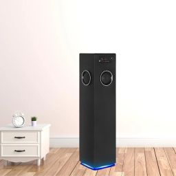 Drumstone (𝗦𝗽𝗲𝗰𝗶𝗮𝗹 𝟱 𝗬𝗲𝗮𝗿𝘀 𝗪𝗮𝗿𝗿𝗮𝗻𝘁𝘆 360° RGB Tower Speaker: 100W Output, 5.25" Woofer, Four 3" Speakers, Immersive Sound & Lighting for Parties & Home image 2
