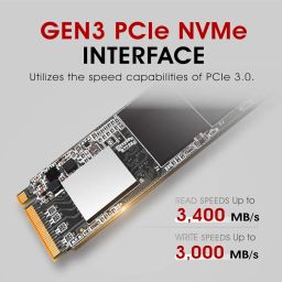 SP Silicon Power UD80 1TB NVMe M.2 2280 PCIe SSD, 3D TLC NAND with SLC Cache, Up to 3400MB/s, Internal Solid State Drive for Desktop Laptop Computer image 3