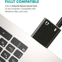 Drumstone 𝟏+𝟏 𝐘𝐄𝐀𝐑 𝐖𝐀𝐑𝐑𝐀𝐍𝐓𝐘 USB to 3.5mm Audio Jack Adapter – 7.1CH HiFi Stereo Sound Card with Mic Input & Magic Voice for Laptop & Desktop (Multi-Color) image 5
