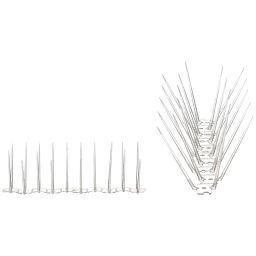 Amazon Brand - Solimo Bird and Pigeon Control Spikes | Weather Resistant | 13 in x 1 in x 3.7 in | Maintenance-Free (10 Pcs) image 2