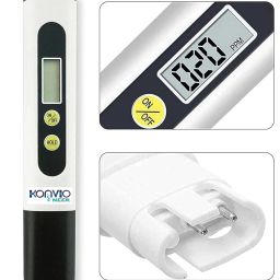 Konvio Neer Imported Tds Meter, Total Dissolved Solids Meter, Water Quality Tester, Ppm Tester For Water Testing - White image 1