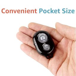POPIO Bluetooth Remote Controller Shutter Button for Selfie Stick Compatible with All Devices (Android & iOS Phones Only) image 1