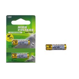 COPY LINE 27A_Alkaline Battery 12V High Voltage Cells for Remote Control/Lighters 27AE-2C5 Replacement Batteries Equivalent Part No:A27 /V27GA /MN27 (Pack of 5) image 1